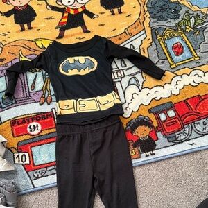 Batman Black Pajama Set for Kids